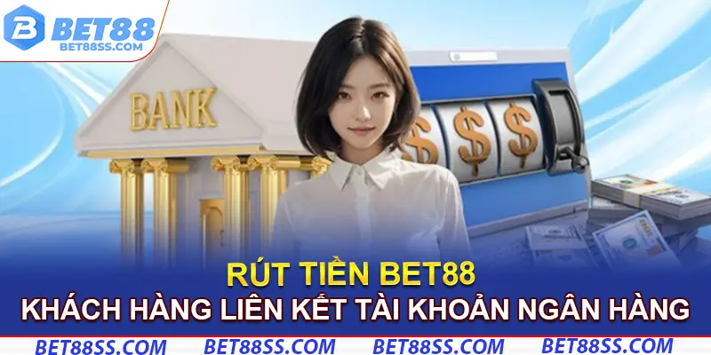 Khách hàng liên kết tài khoản ngân hàng khi rút tiền