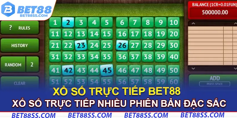 Xổ số trực tiếp nhiều phiên bản đặc sắc